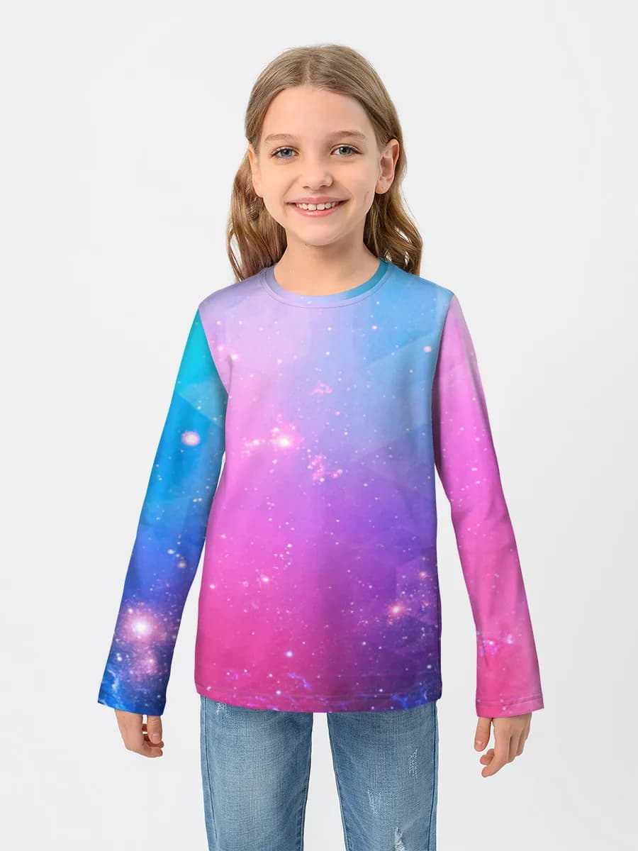 Children's cotton long sleeve shirt