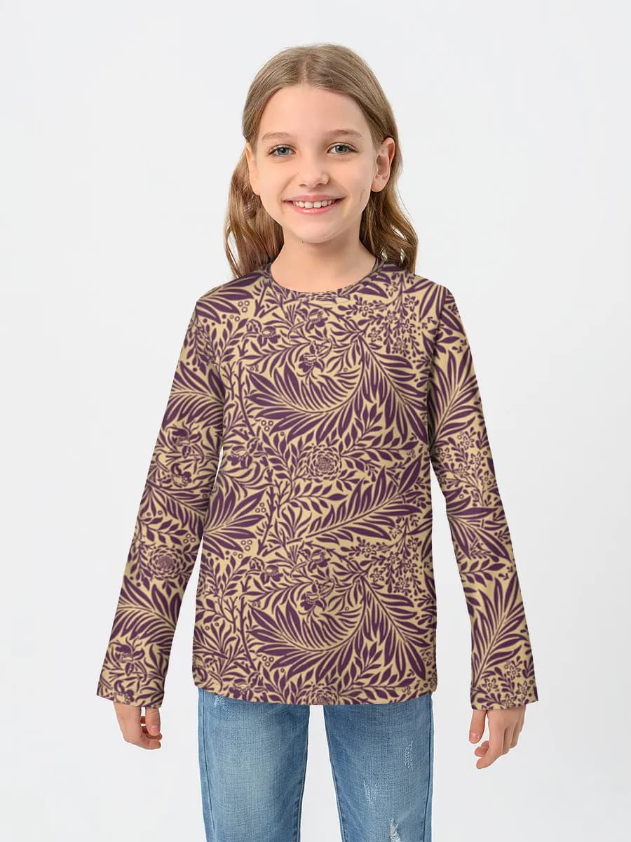 Children's cotton long sleeve shirt