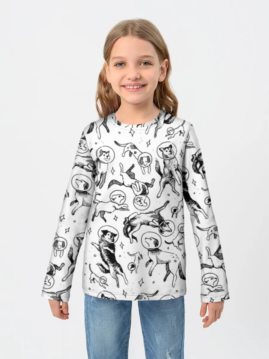 Children's cotton long sleeve shirt