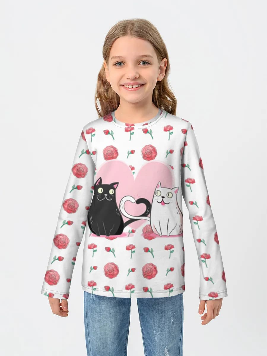 Children's cotton long sleeve shirt