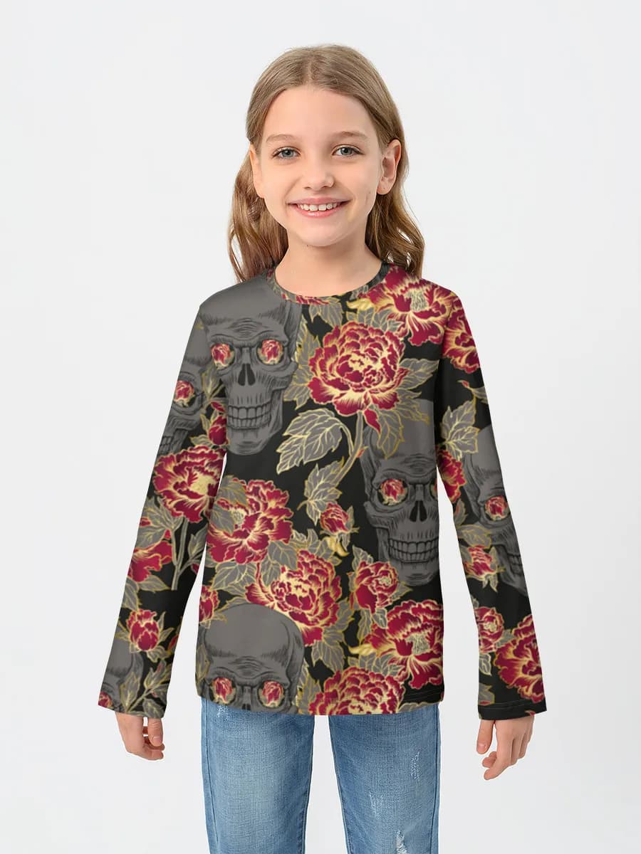 Children's cotton long sleeve shirt