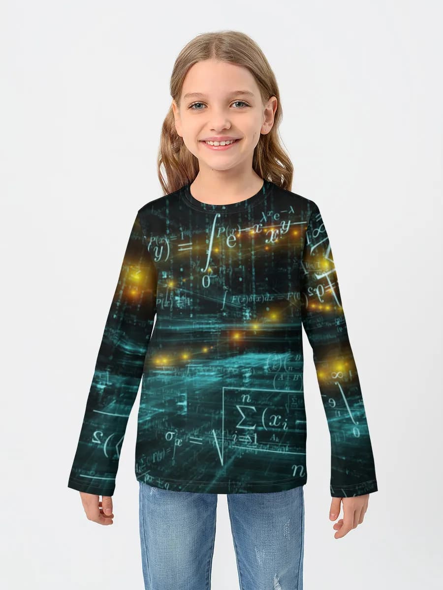 Children's cotton long sleeve shirt