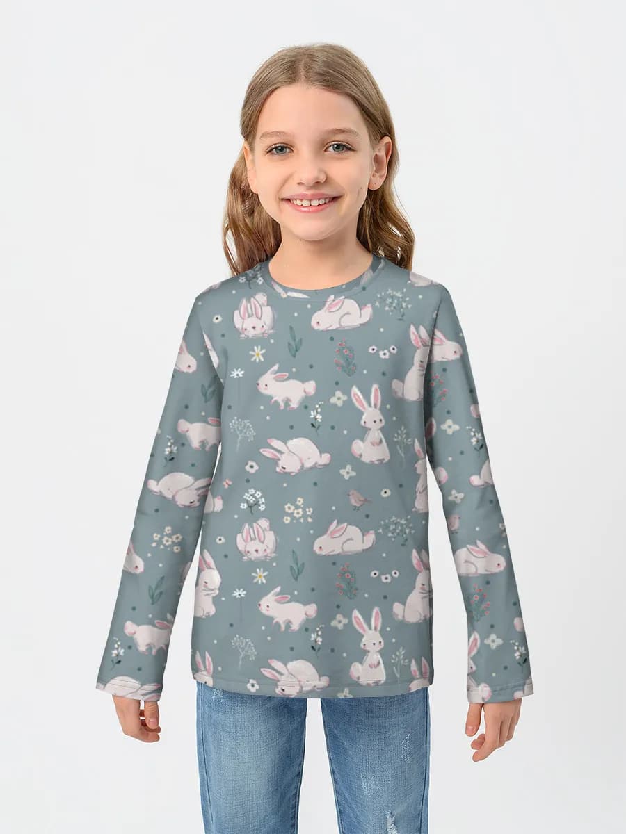 Children's cotton long sleeve shirt