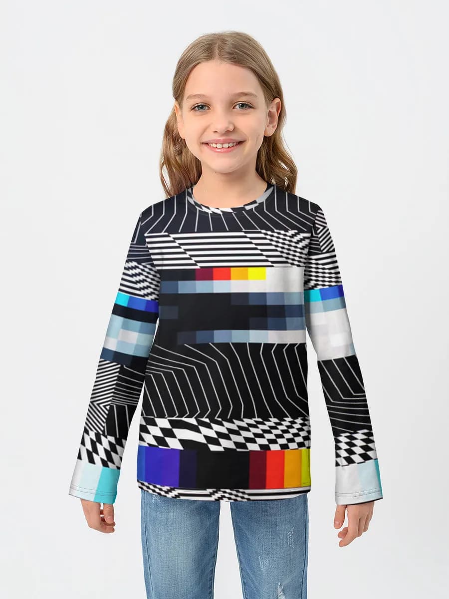 Children's cotton long sleeve shirt