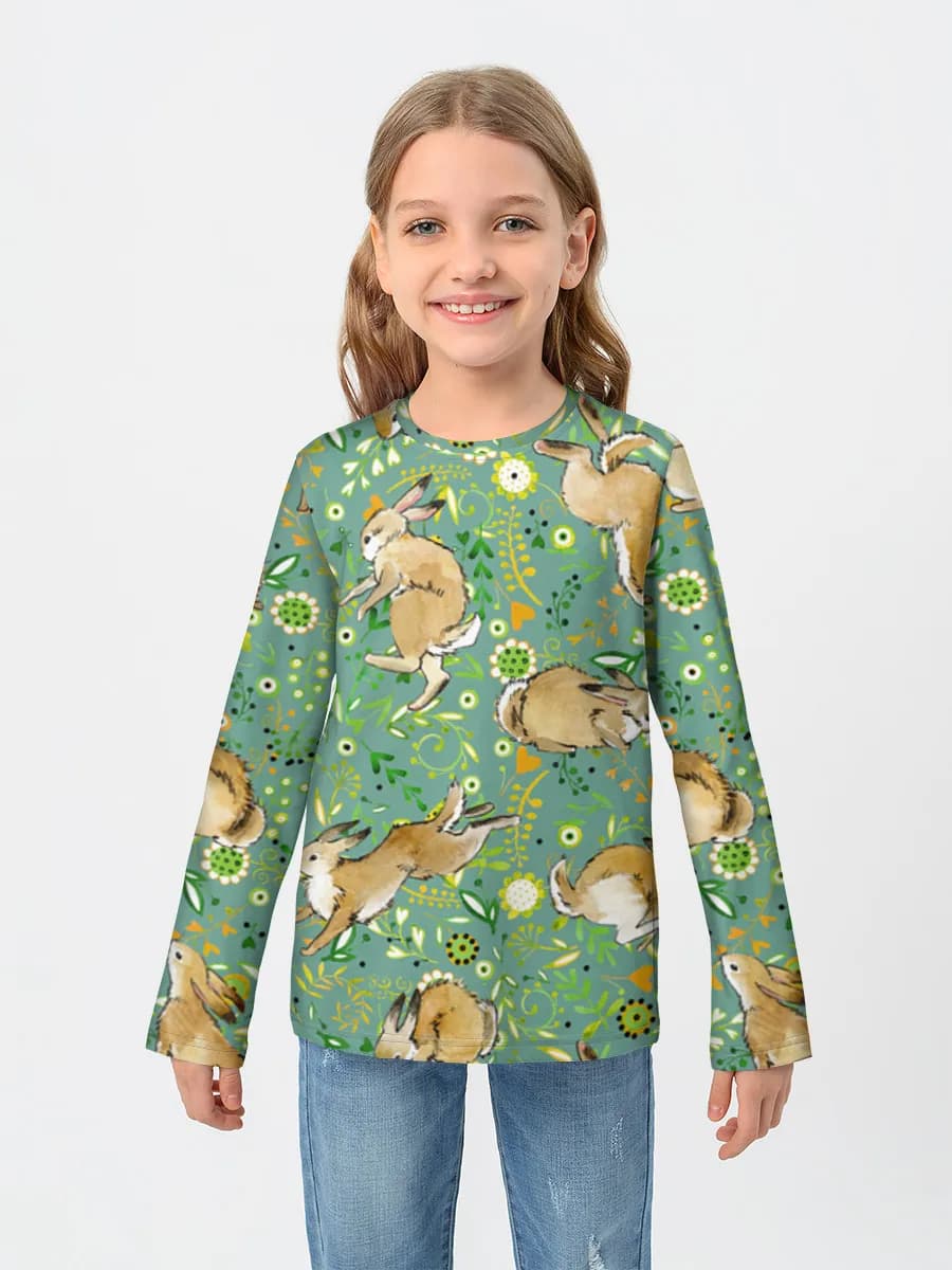 Children's cotton long sleeve shirt