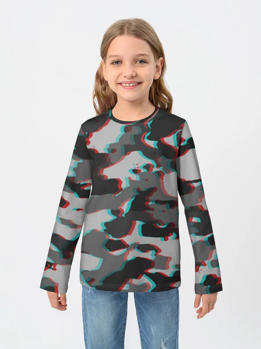 Children's cotton long sleeve shirt