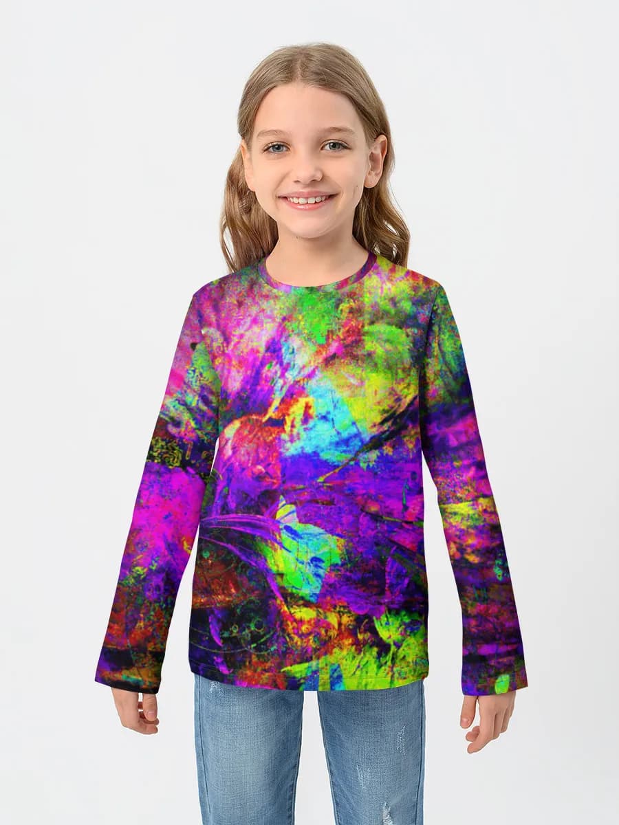 Children's cotton long sleeve shirt