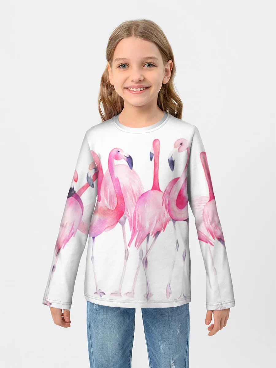 Children's cotton long sleeve shirt