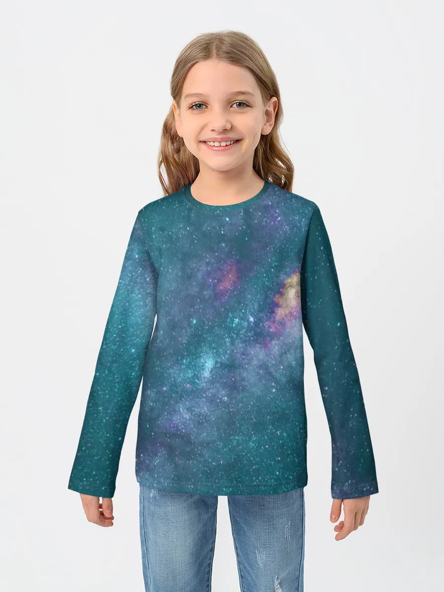 Children's cotton long sleeve shirt
