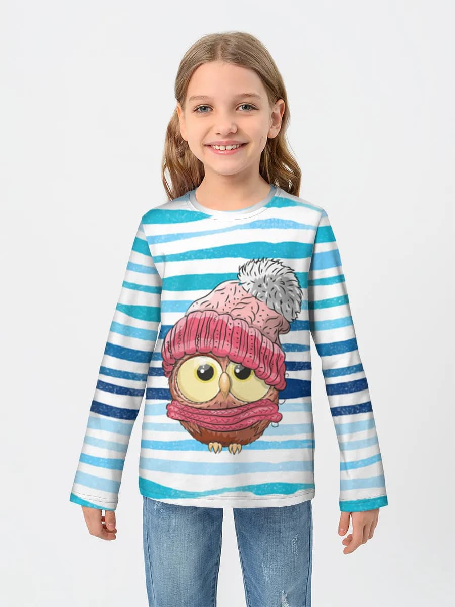 Children's cotton long sleeve shirt