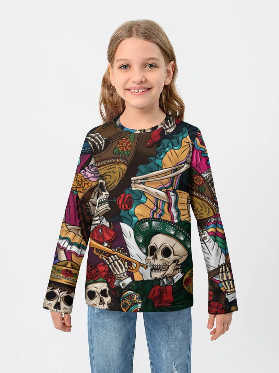 Children's cotton long sleeve shirt