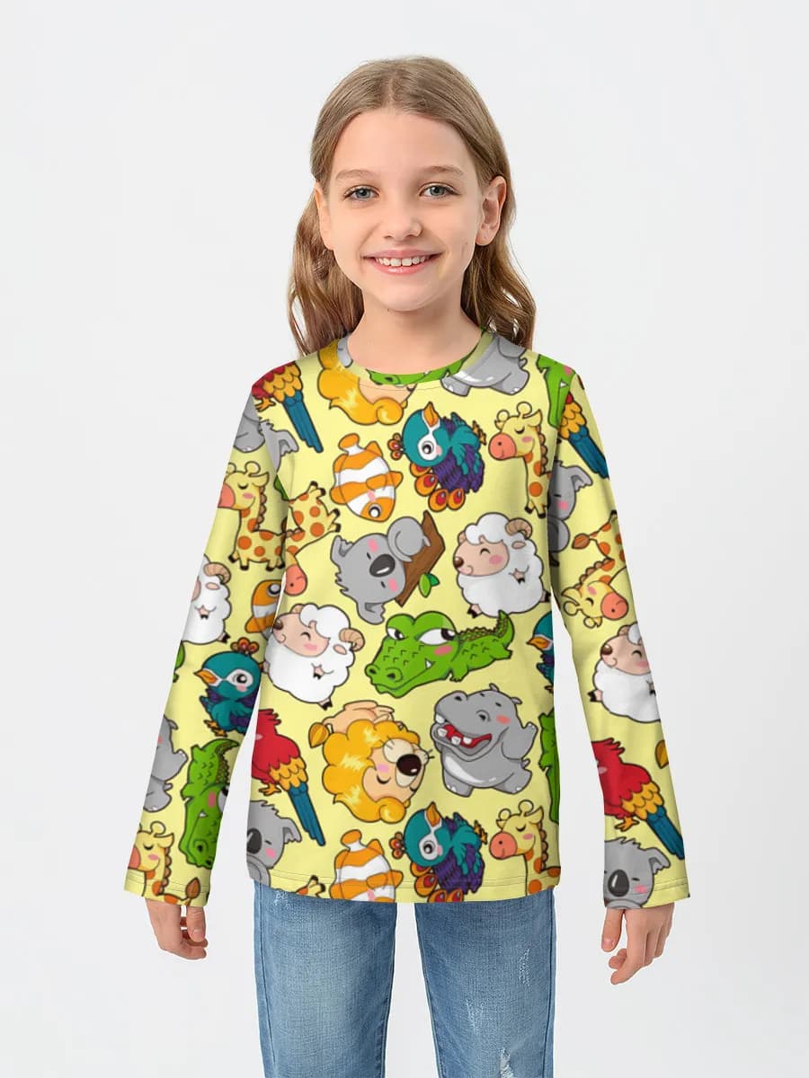 Children's cotton long sleeve shirt