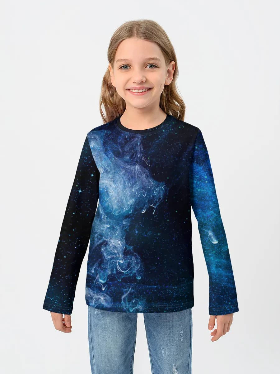 Children's cotton long sleeve shirt