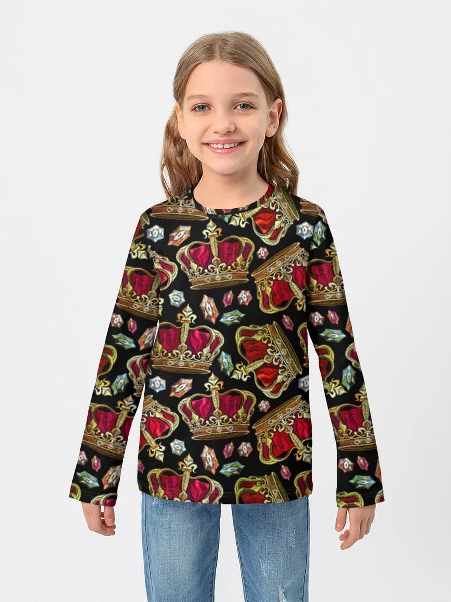 Children's cotton long sleeve shirt