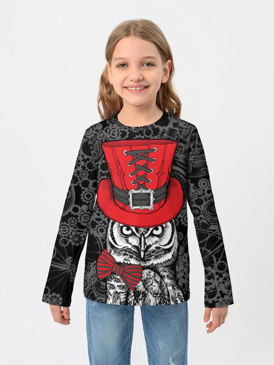 Children's cotton long sleeve shirt