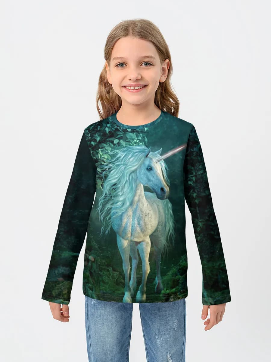Unicorn In Enchanted Forest