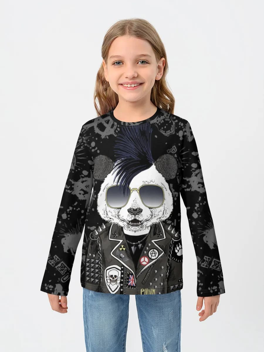 Children's cotton long sleeve shirt