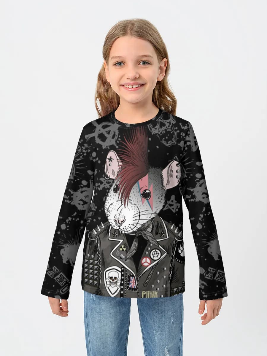 Children's cotton long sleeve shirt