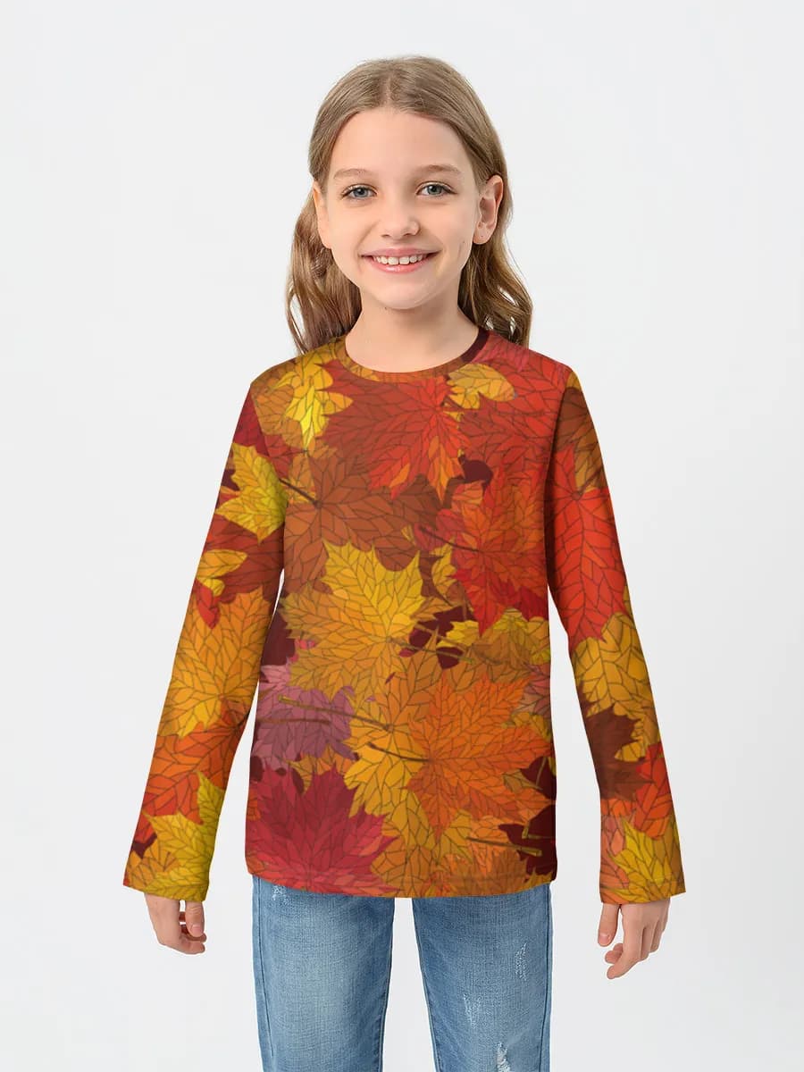 Children's cotton long sleeve shirt