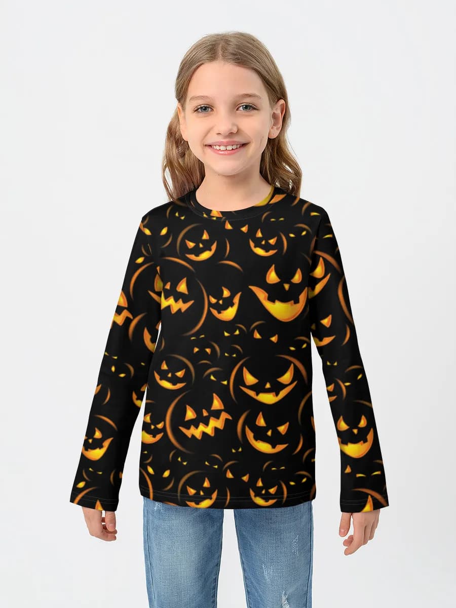 Children's cotton long sleeve shirt