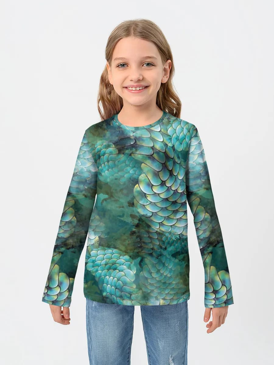 Teal Mermaid Scales