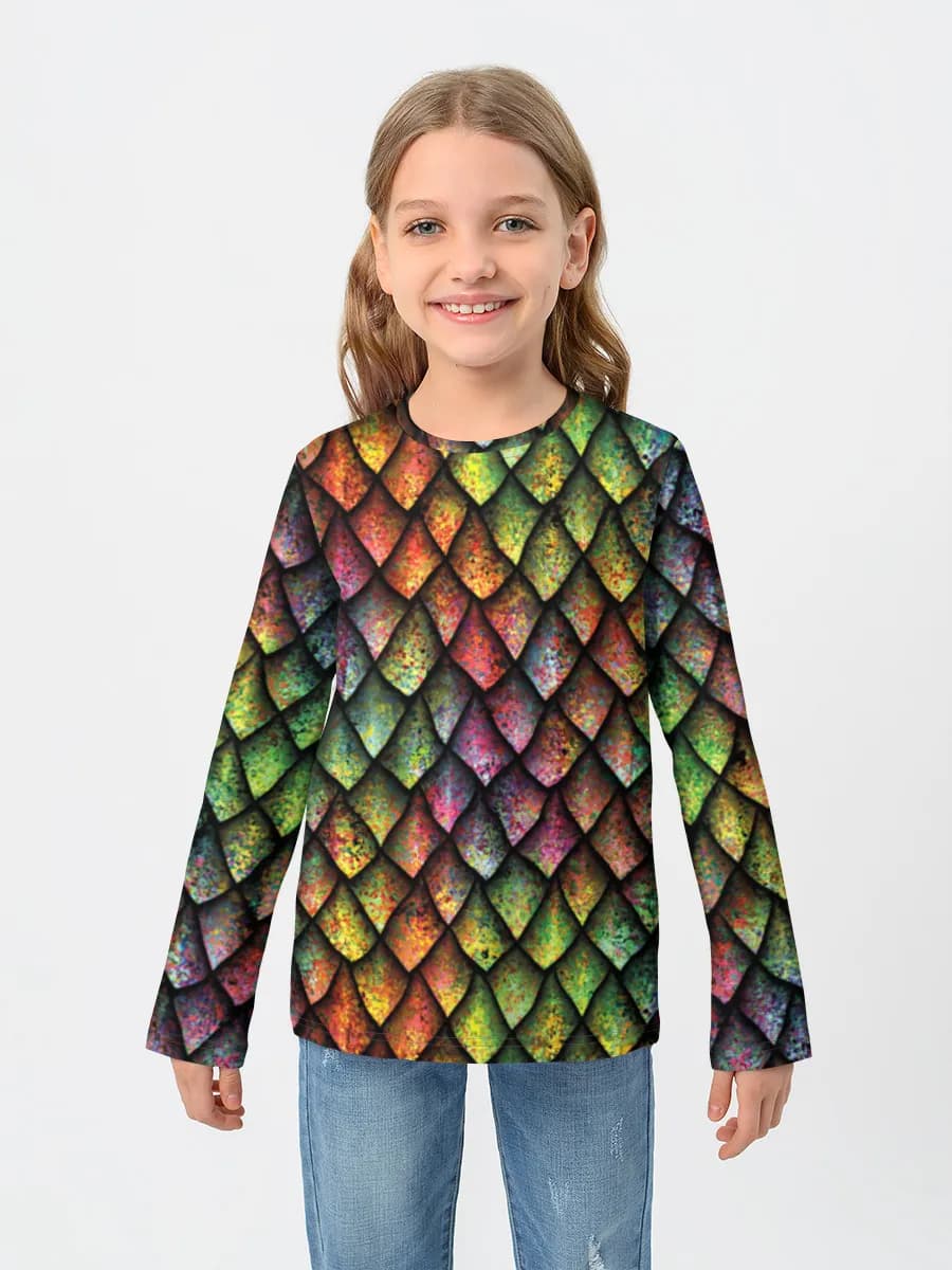 Children's cotton long sleeve shirt