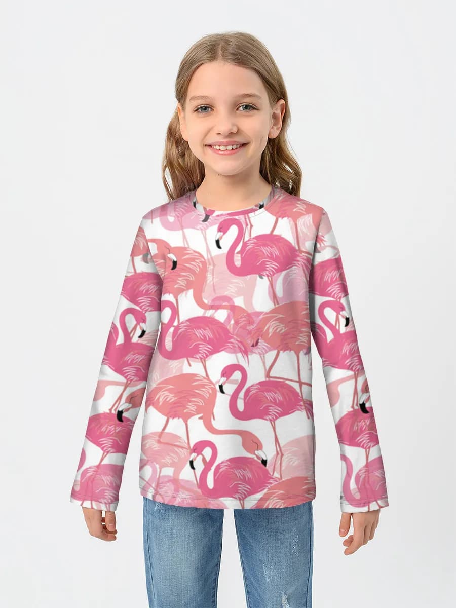 Children's cotton long sleeve shirt
