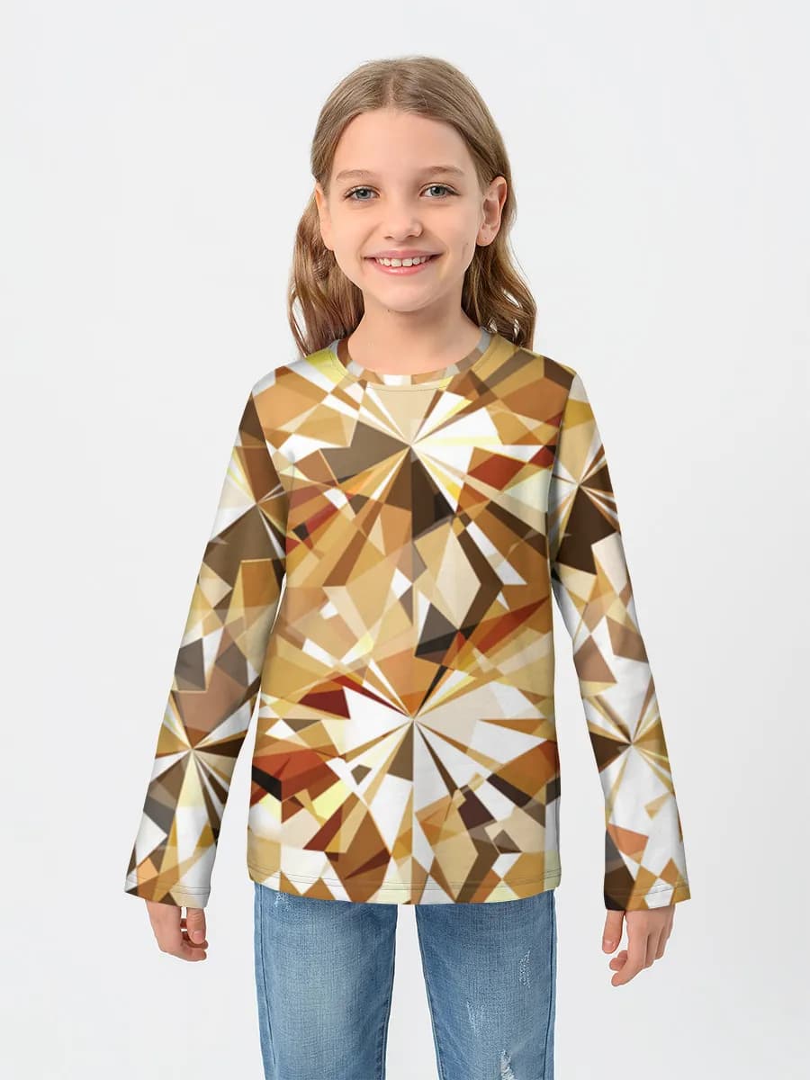 Children's cotton long sleeve shirt