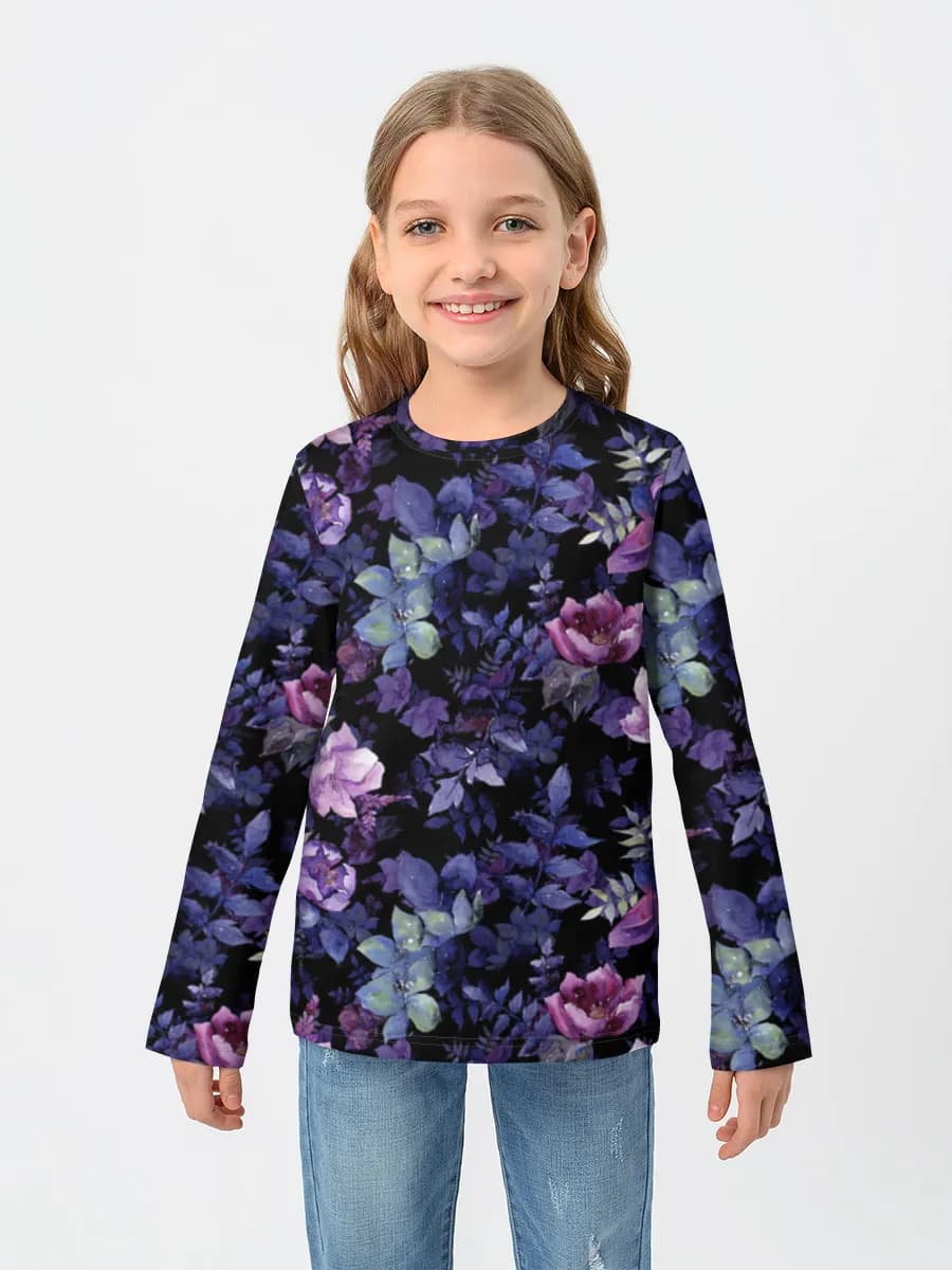 Children's cotton long sleeve shirt