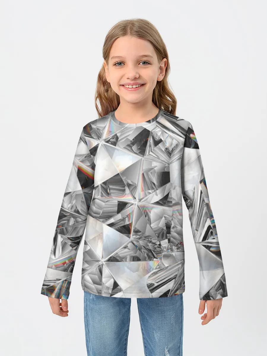 Children's cotton long sleeve shirt