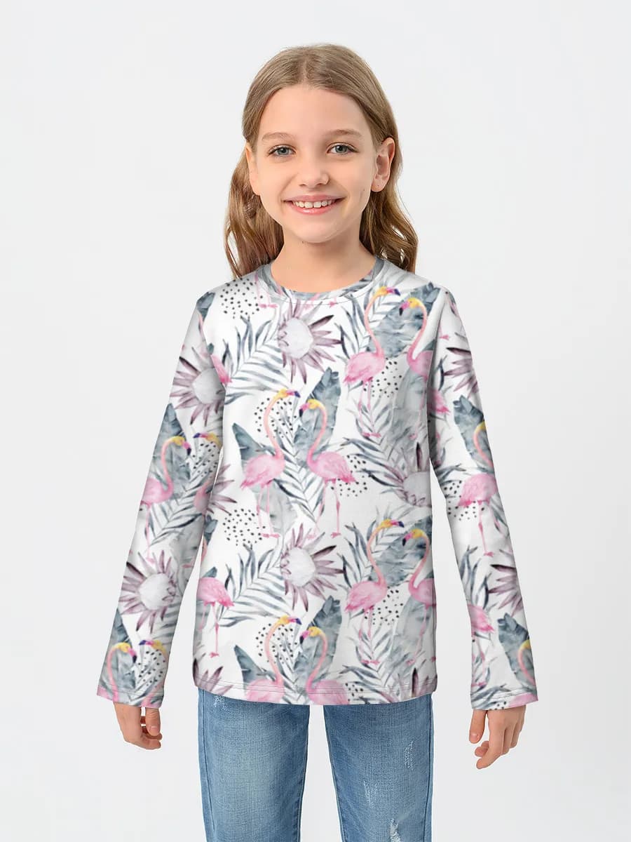 Children's cotton long sleeve shirt