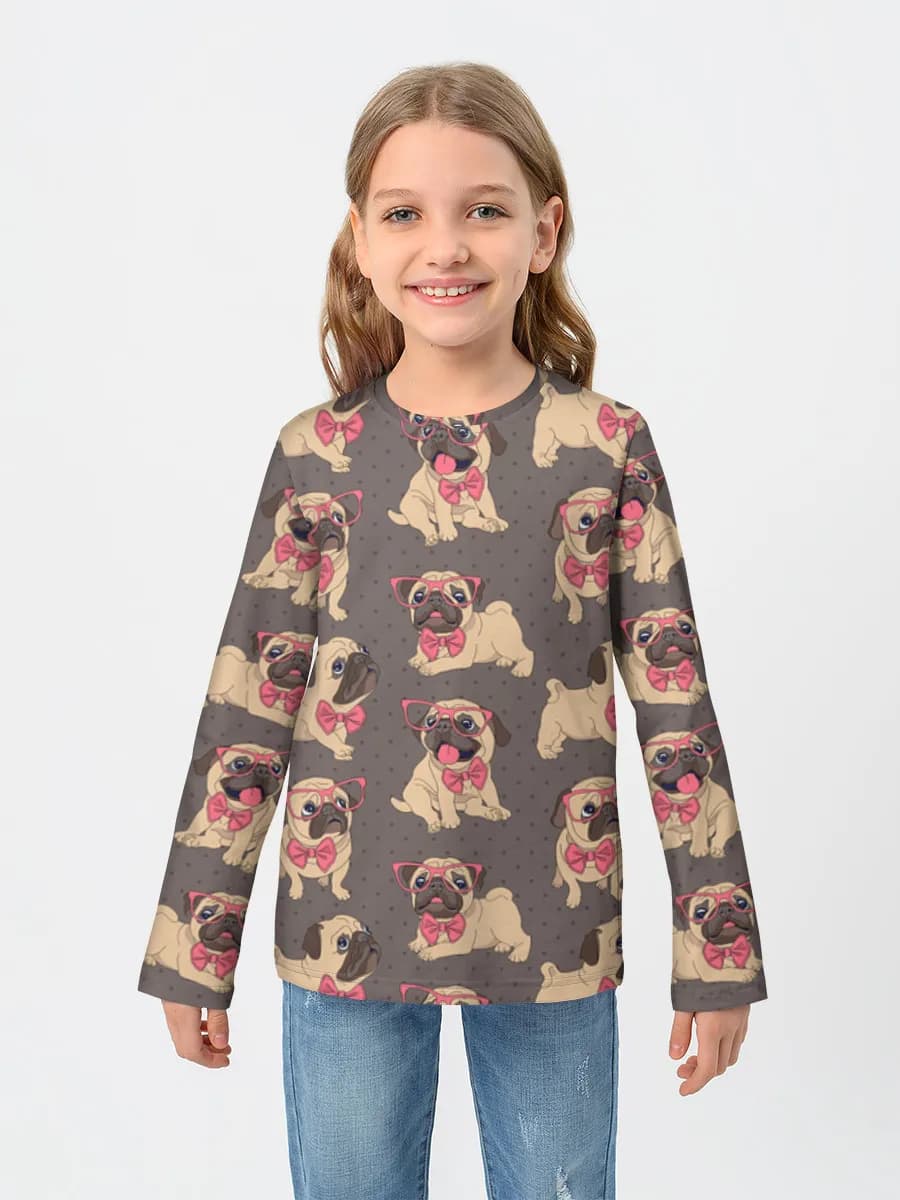 Children's cotton long sleeve shirt
