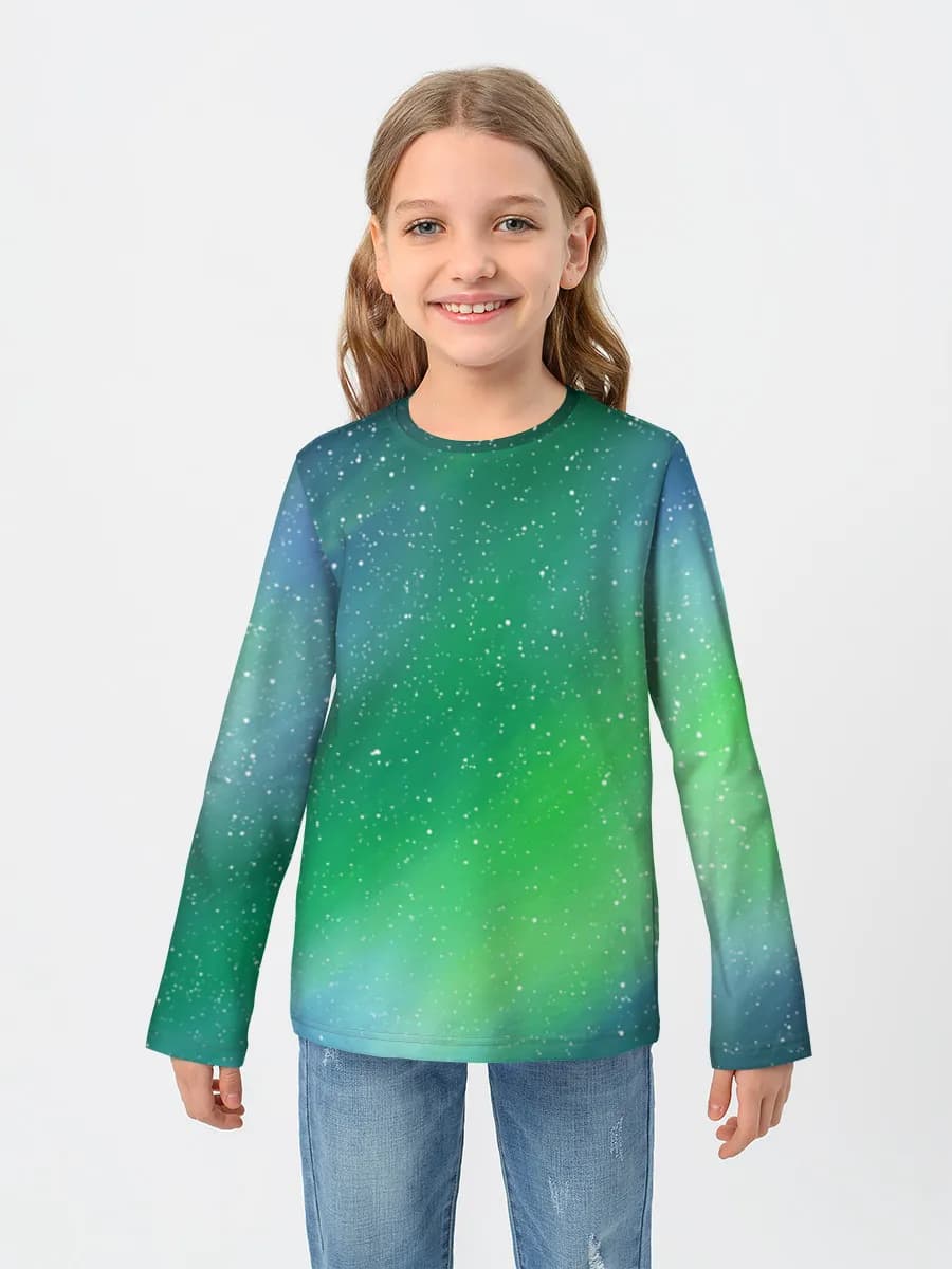 Children's cotton long sleeve shirt