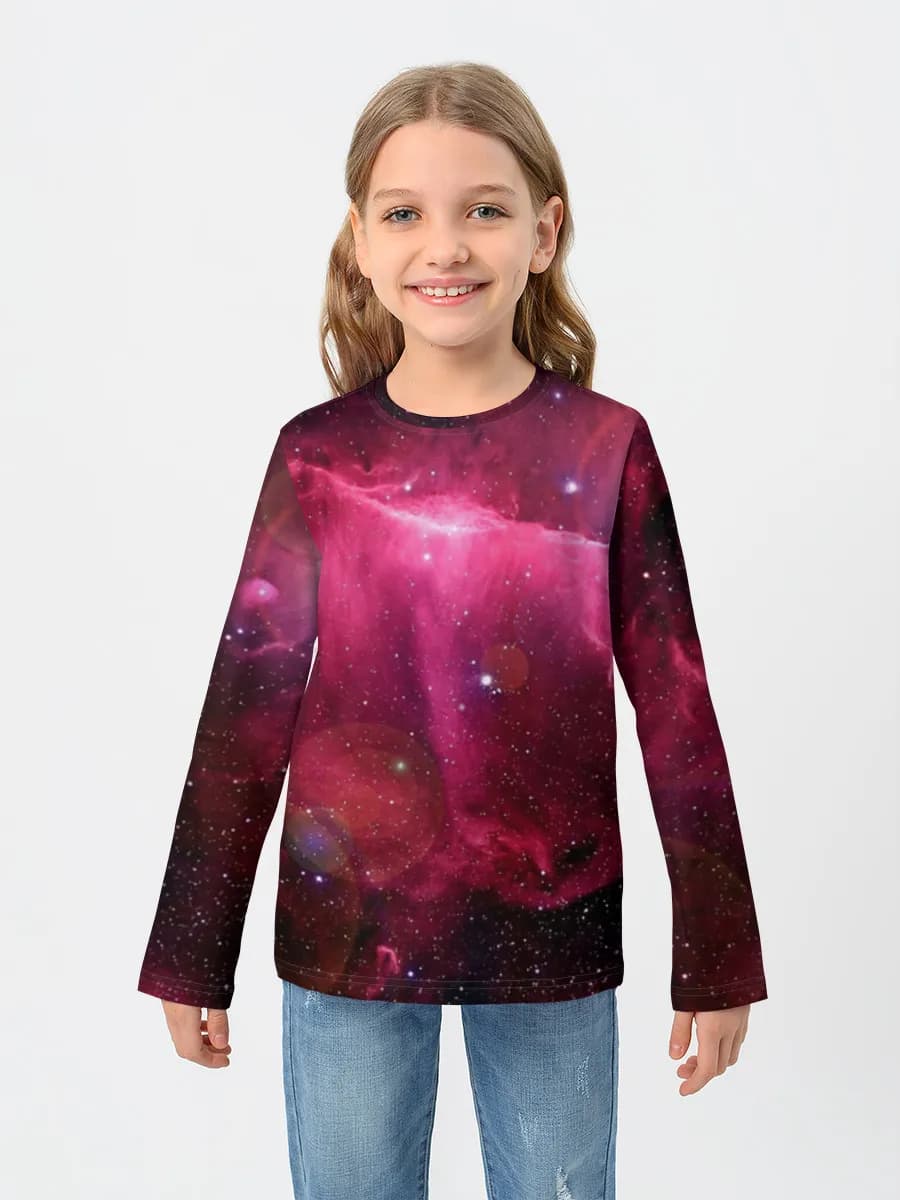 Children's cotton long sleeve shirt
