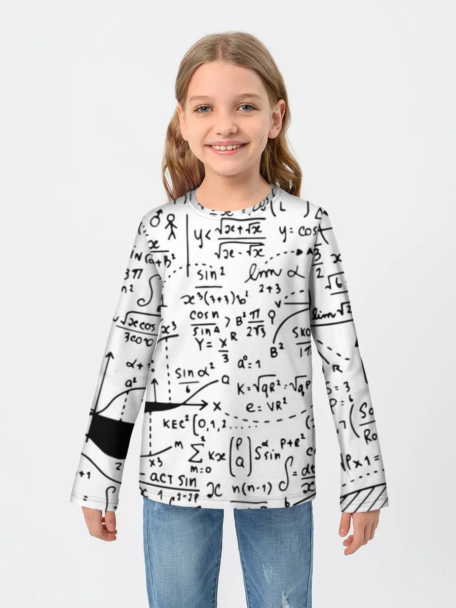 Children's cotton long sleeve shirt