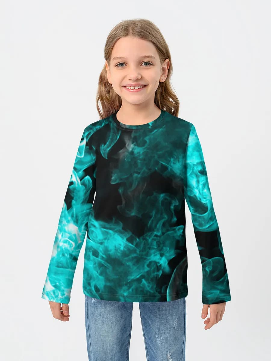 Children's cotton long sleeve shirt