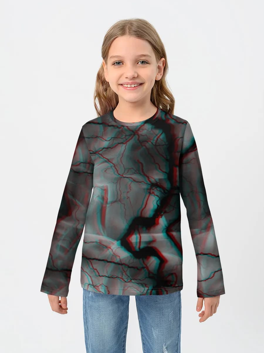 Children's cotton long sleeve shirt