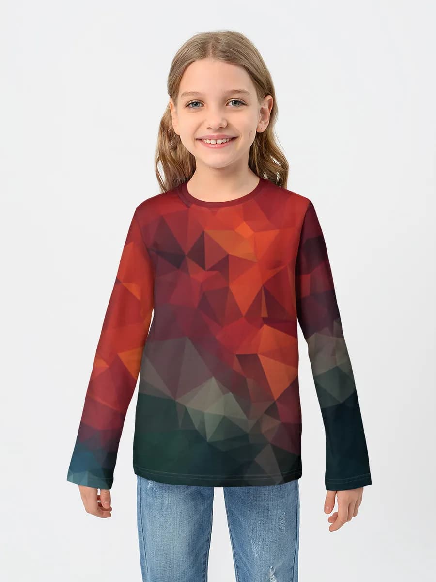 Children's cotton long sleeve shirt