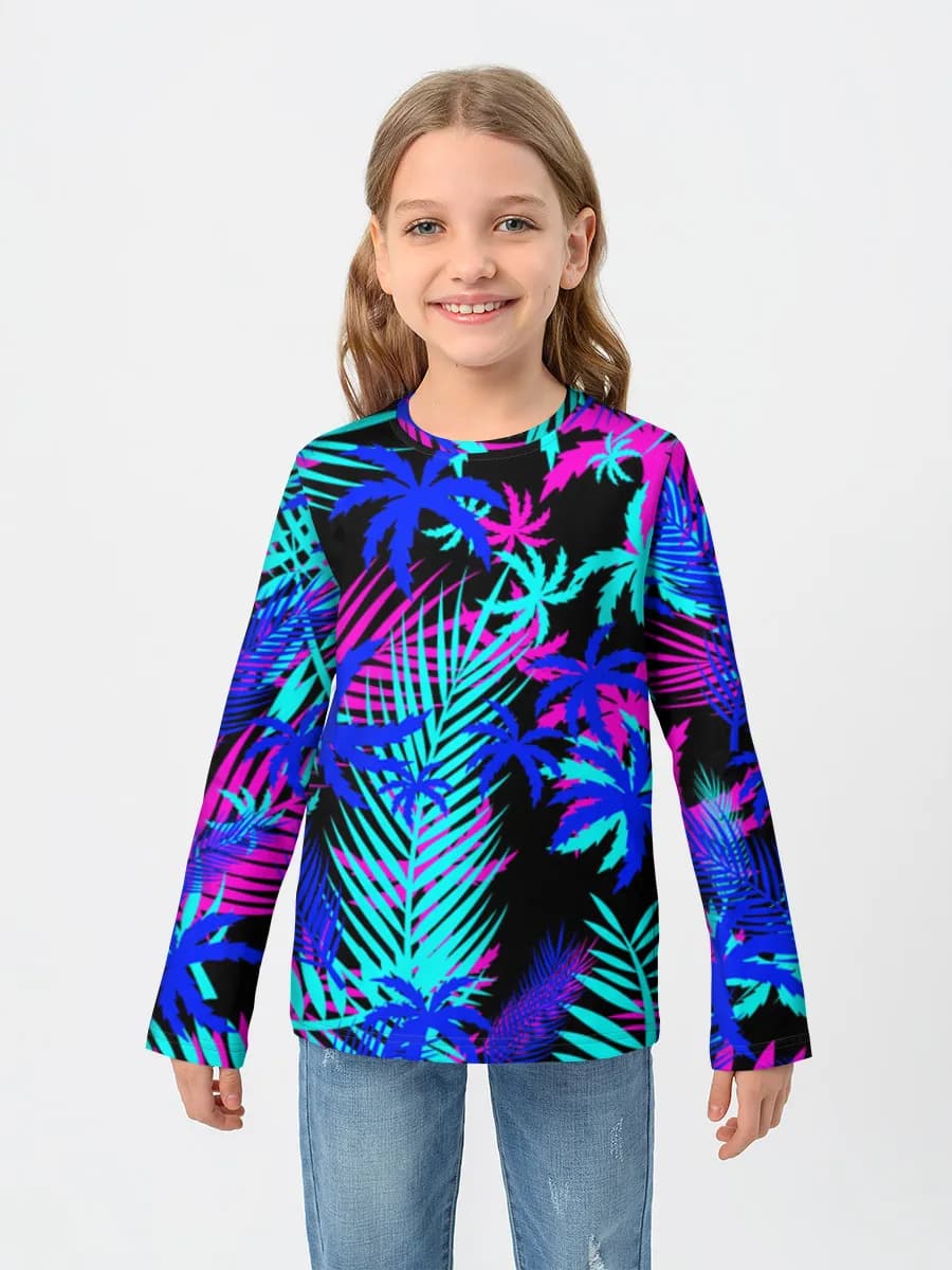 Children's cotton long sleeve shirt