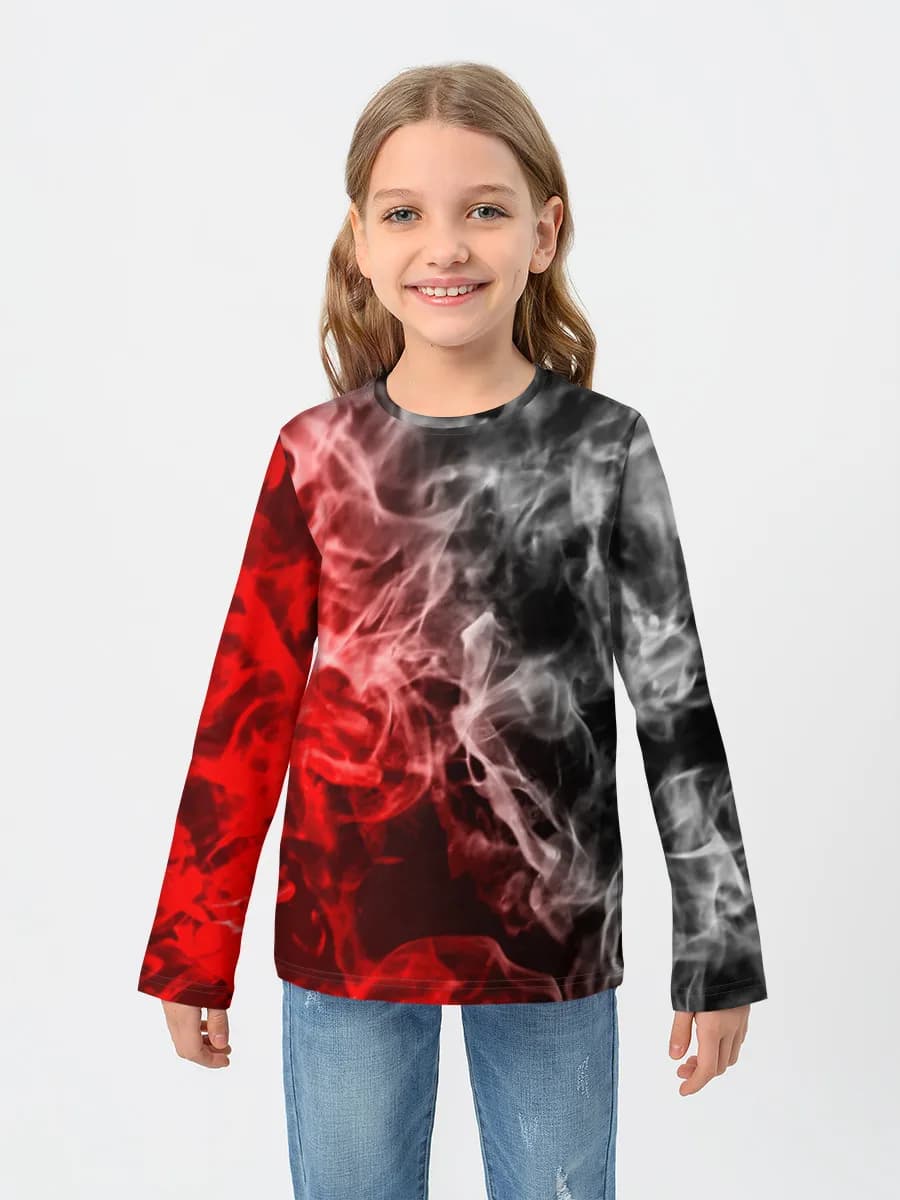 Children's cotton long sleeve shirt