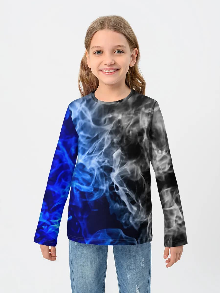 Children's cotton long sleeve shirt