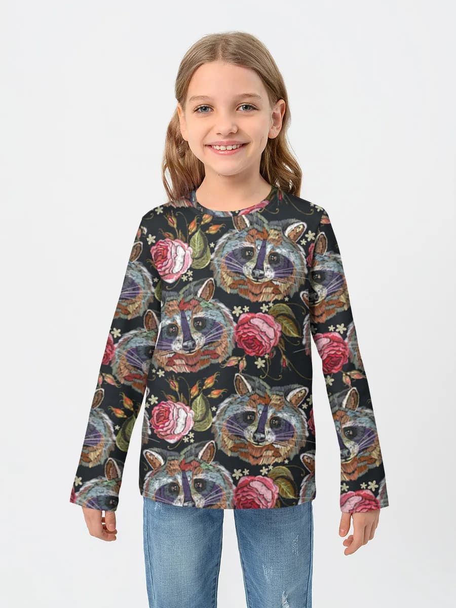 Children's cotton long sleeve shirt