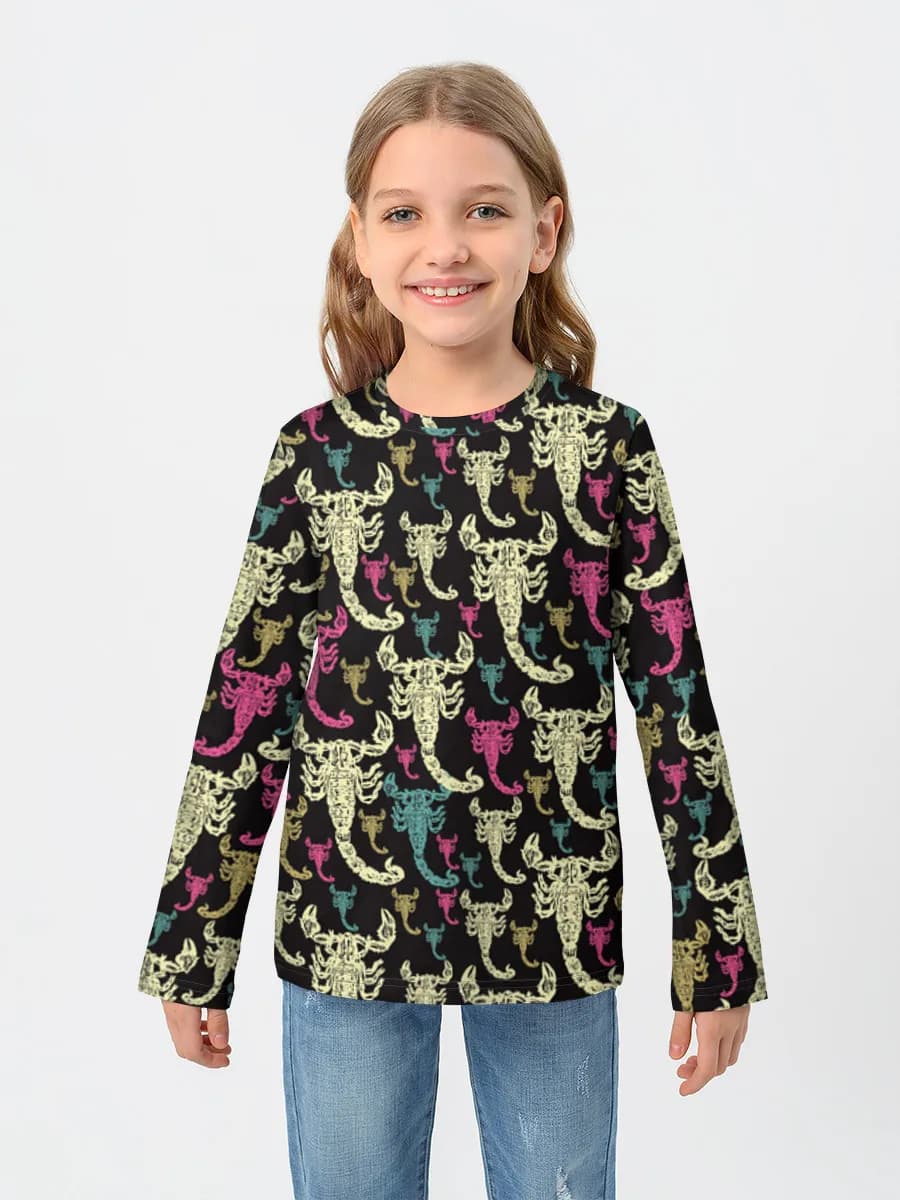 Children's cotton long sleeve shirt