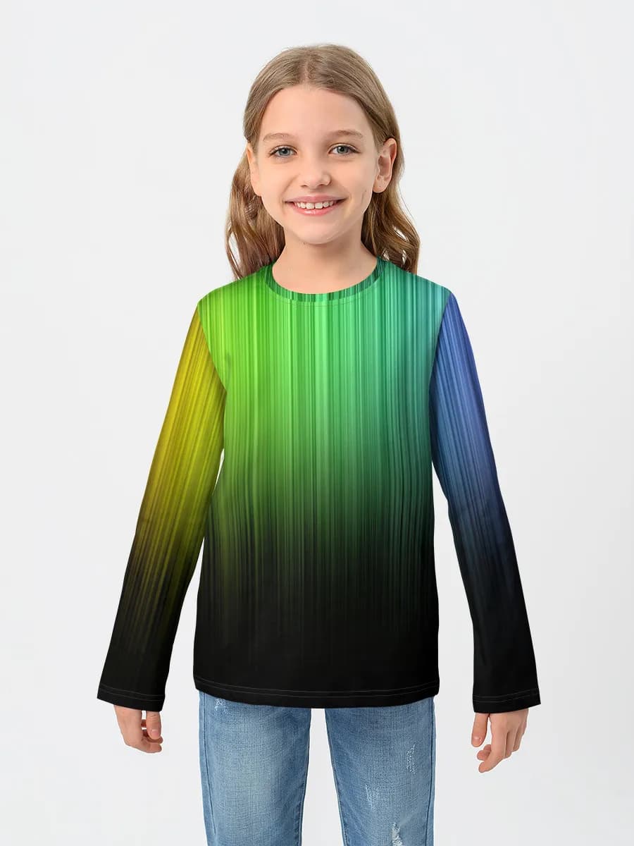 Children's cotton long sleeve shirt