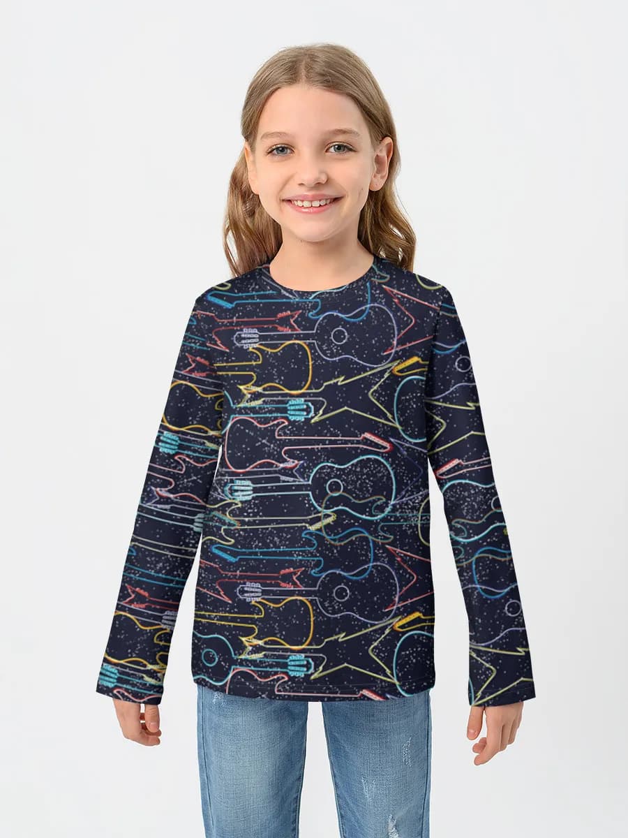 Children's cotton long sleeve shirt
