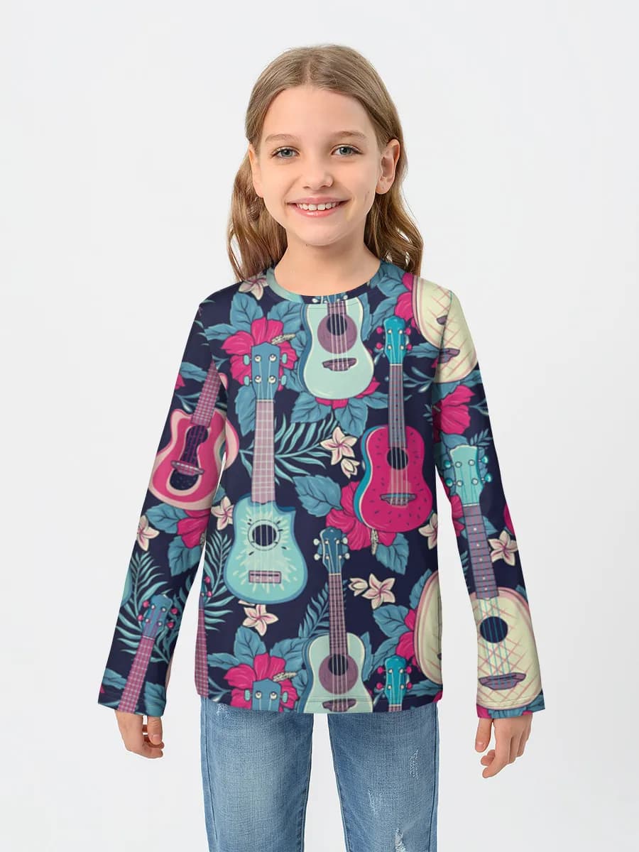 Children's cotton long sleeve shirt