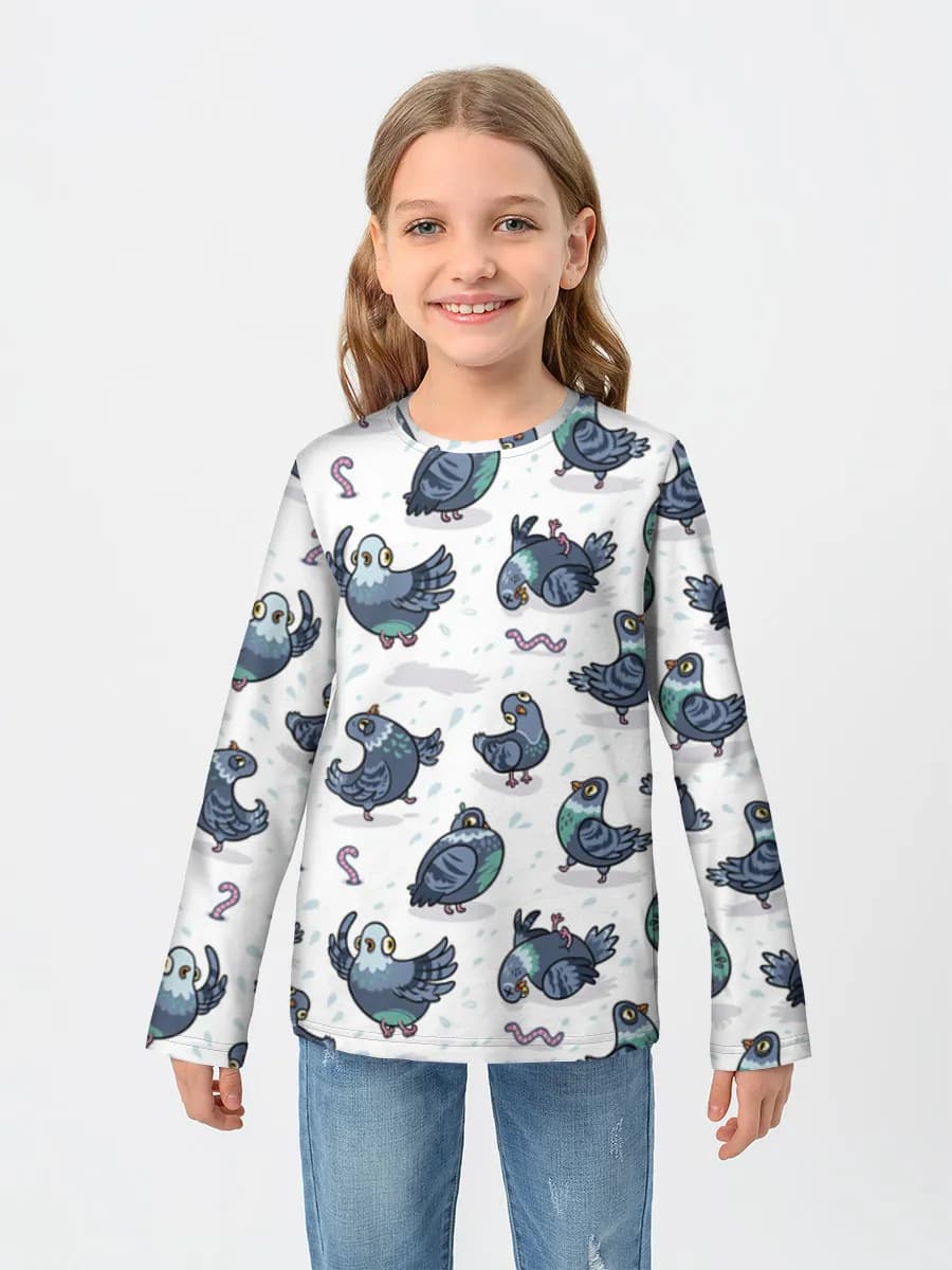 Children's cotton long sleeve shirt