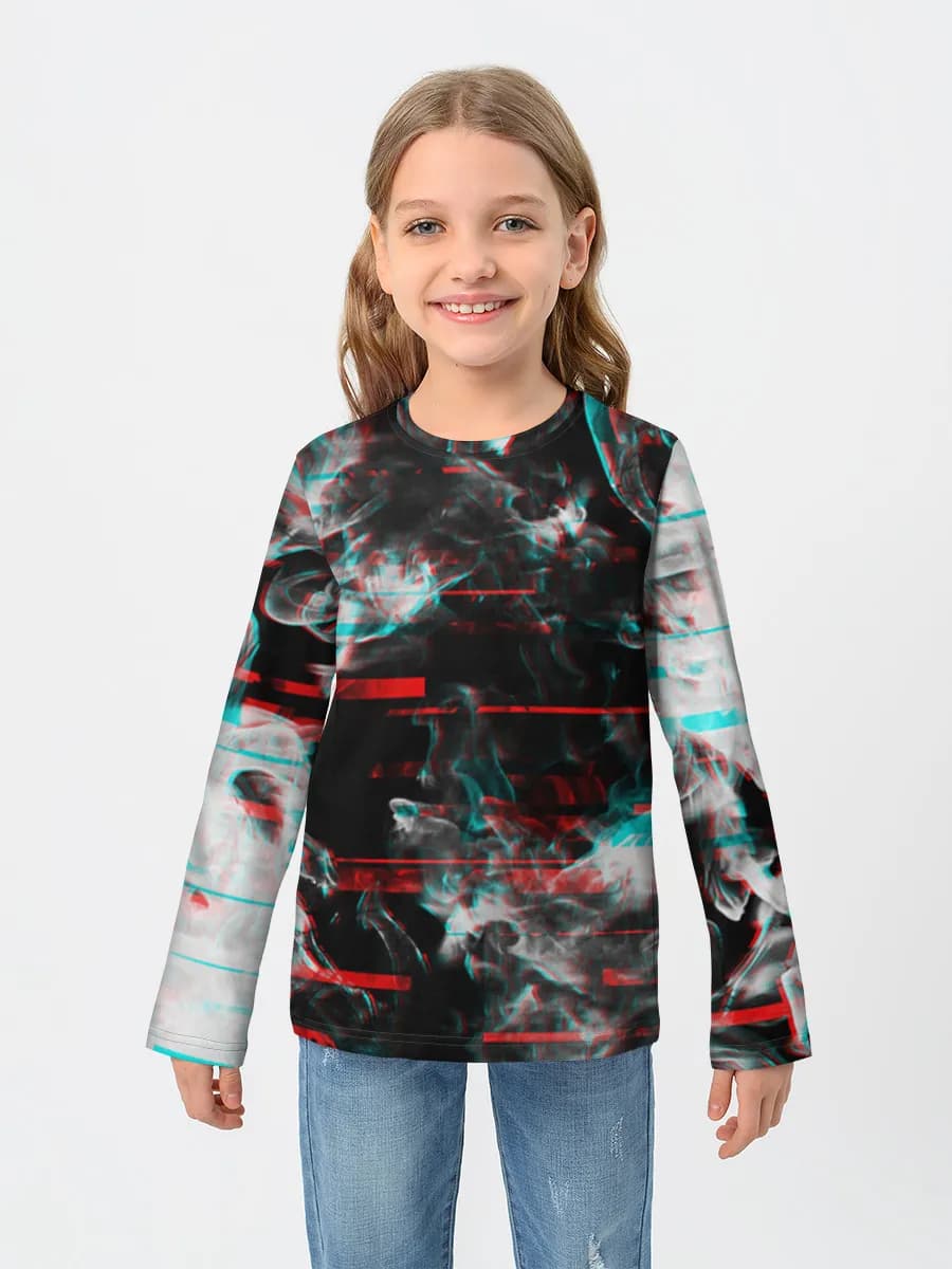 Children's cotton long sleeve shirt