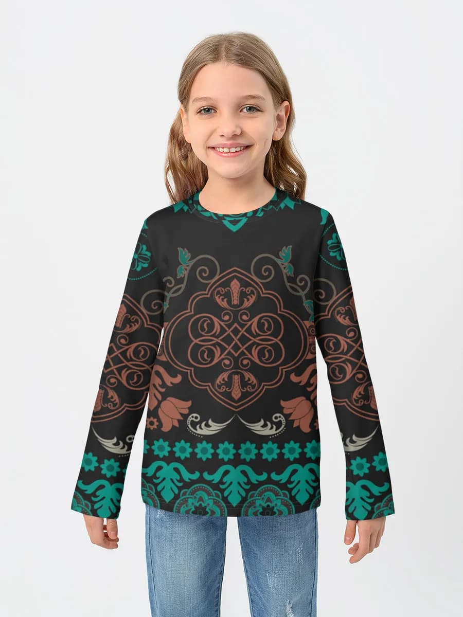 Children's cotton long sleeve shirt