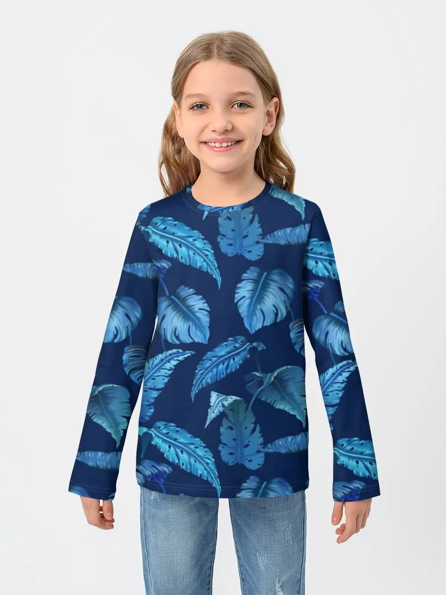 Children's cotton long sleeve shirt